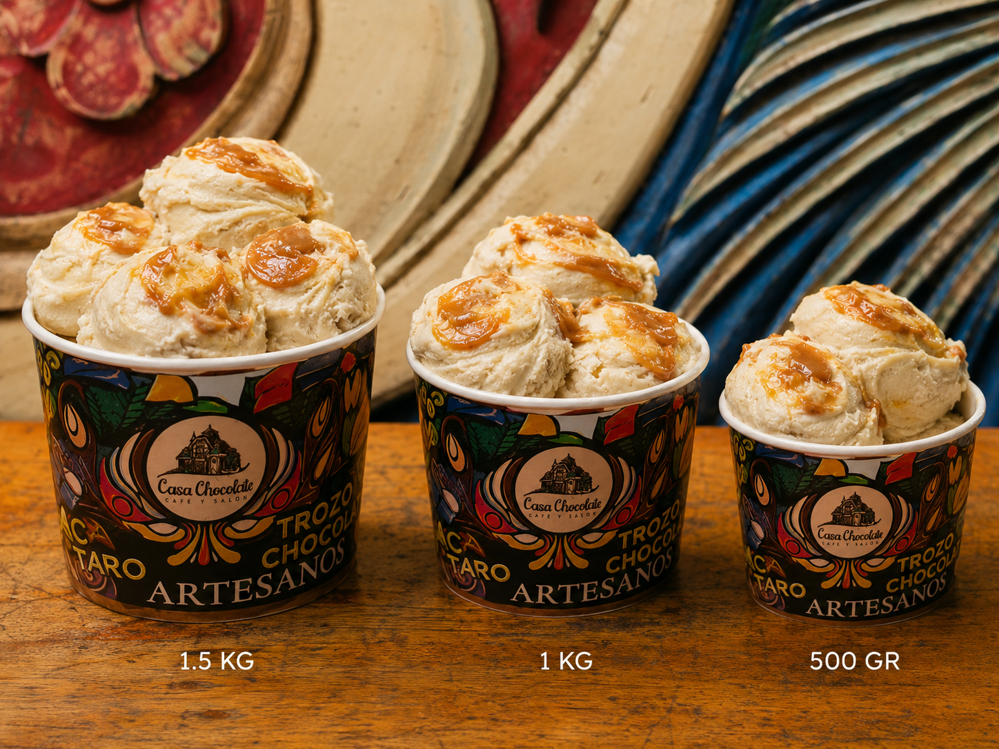 Helado Plátano manjar